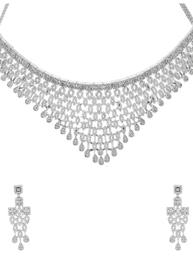 فويلا Sparkling Opulence Waterfall Jewellery Set