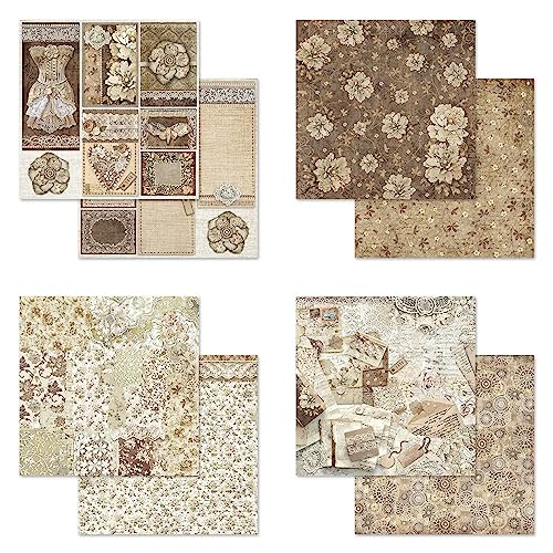 Stamperia Double-Sided Paper Pad 12"X12" 10/Pkg-Old Lace, 10 Designs/1 Each - Image 3