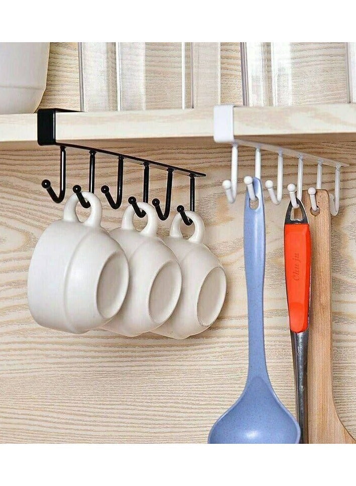 حامل مجات معدن 2 قطعه لون ابيض واسود - Image 1