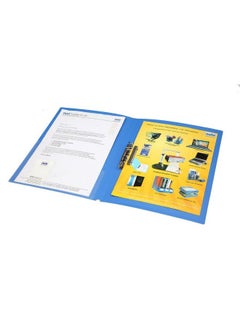 Solo Pl 301 Punchless File (Lever Clip) A4 Blue  - Image 3