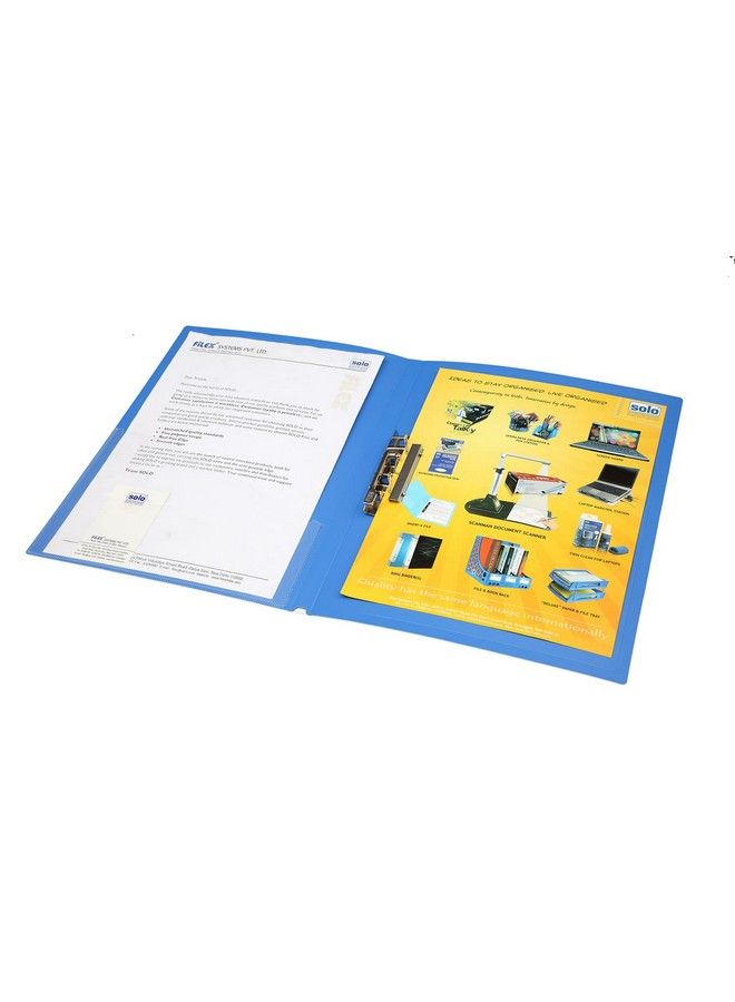 Solo Pl 301 Punchless File (Lever Clip) A4 Blue - Image 3