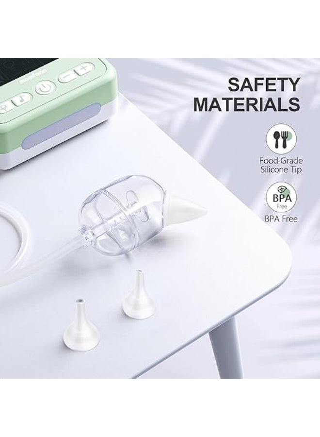 Electric nasal aspirator for babies – 65 kPa adjustable suction power with 9 levels, gently cleaning the noses of infants and toddlers with a comfortable night light - Image 5