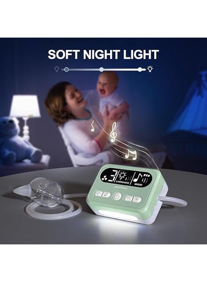 Electric nasal aspirator for babies – 65 kPa adjustable suction power with 9 levels, gently cleaning the noses of infants and toddlers with a comfortable night light - Image 3