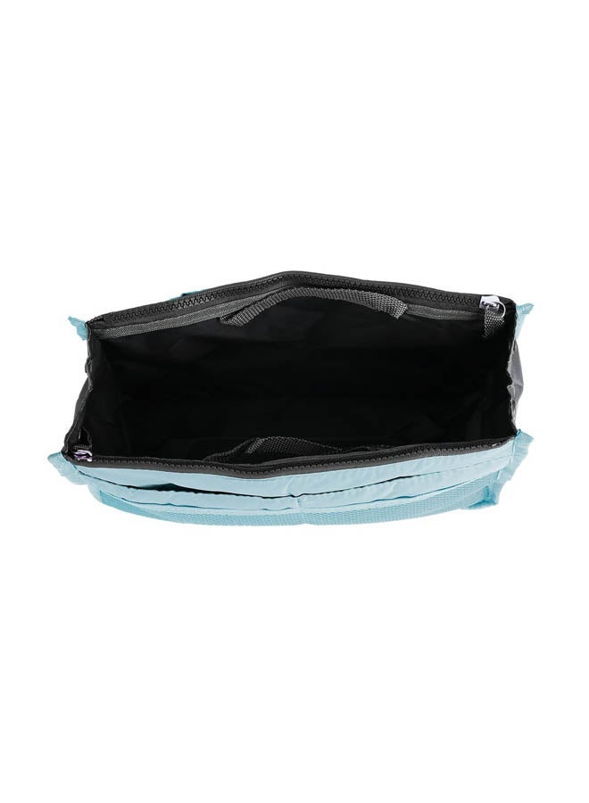 NIBEMINENT Waterproof Cosmetic Bag Blue/Grey - Image 3
