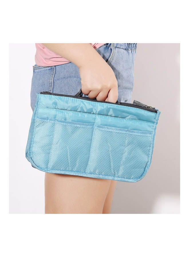 NIBEMINENT Waterproof Cosmetic Bag Blue/Grey - Image 5