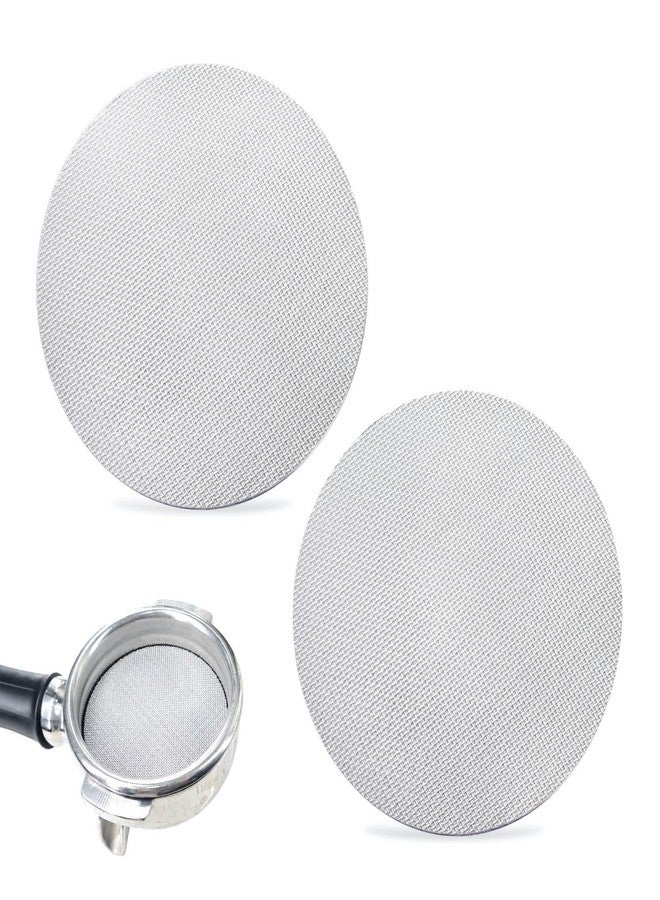 Rovella 2pcs Espresso Puck Screen 1.7mm Thickness Reusable Barista Stainless Steel Coffee Filter Mesh Plate for Coffee Portafilter Filter Basket (58.5mm, 150μm) - Image 1