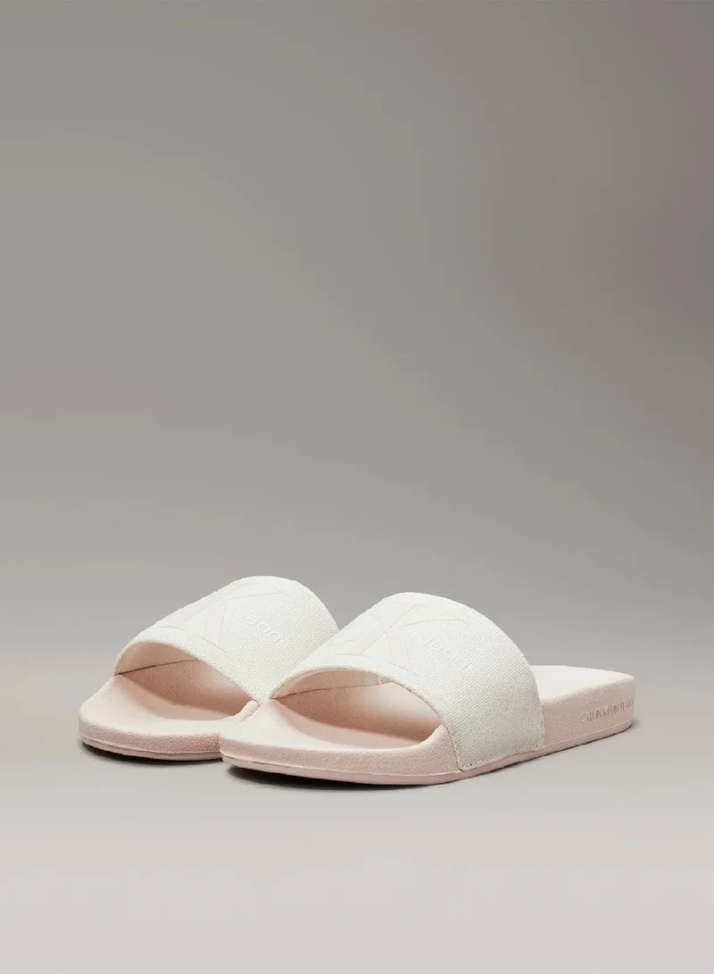 كالفن كلاين جينز شبشب من قماش كانفاس