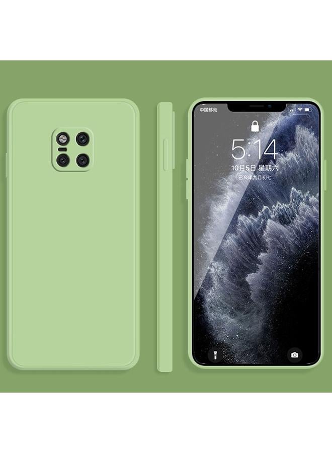اس-توب جراب لهاتف Huawei Mate 20 Pro بلون سادة من السيليكون السائل المقلد مع حافة مستقيمة وغطاء حماية كامل مقاوم للسقوط - Image 1