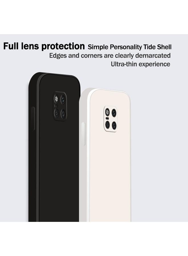اس-توب جراب لهاتف Huawei Mate 20 Pro بلون سادة من السيليكون السائل المقلد مع حافة مستقيمة وغطاء حماية كامل مقاوم للسقوط - Image 3
