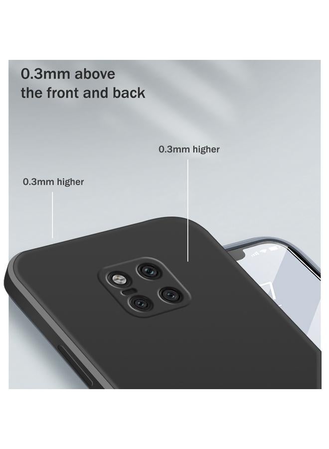 اس-توب جراب لهاتف Huawei Mate 20 Pro بلون سادة من السيليكون السائل المقلد مع حافة مستقيمة وغطاء حماية كامل مقاوم للسقوط - Image 4