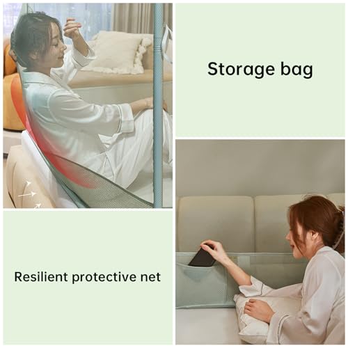 Dawnwake Mosquito Net, Anti-Fall Mosquito Neting Bed for Babies/Adult/Outdoor,Portable Foldable Travel/Camping Mosquito Net Tent, Suit for Queen Size Bed (Green, 200 * 150cm) - Image 5