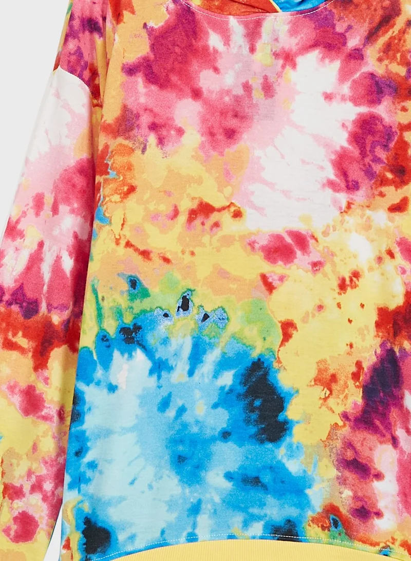 Ripples Printed Hoodie