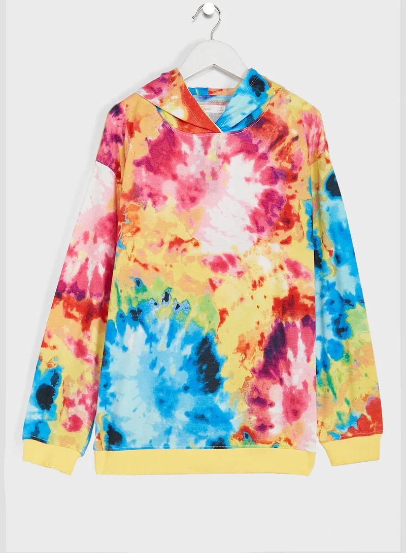 Ripples Printed Hoodie
