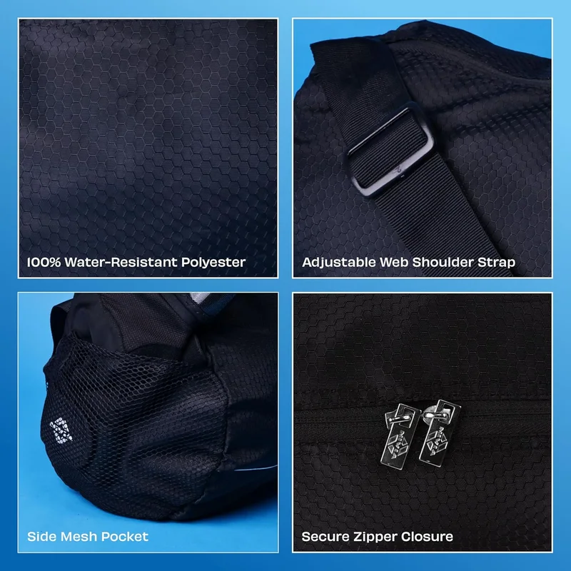 نيفيا Nivia Basic Duffle Bag - Black Polyester
