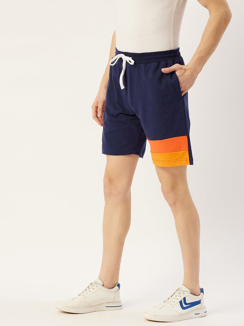 amswan PREMIUM COTTON COLOURBLOCKED PRINTED SHORTS - Image 2