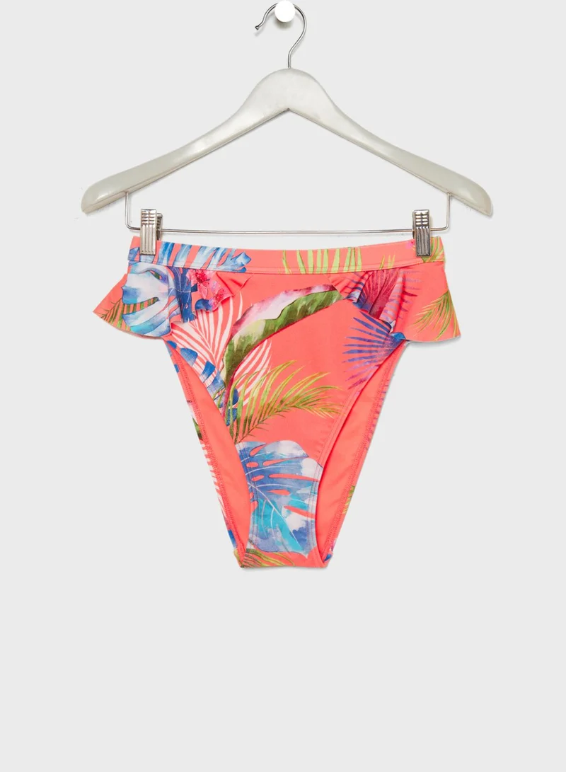 SOUTH BEACH Tropical Print Bikini Set