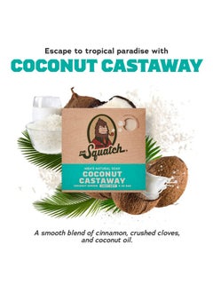 Dr. Squatch Dr. Squatch All Natural Bar Soap for Men, 4 Bar Variety Pack - Men's Natural Bar Soap - Rainforest Rapids, Wood Barrel Bourbon, Coconut Castaway, and Cedar Citrus  - Image 2