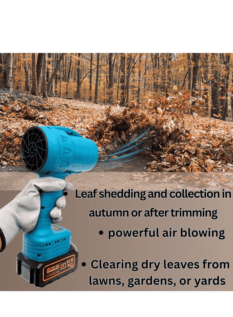 BONAI Portable Turbo Blower, 88V Cordless with 2 Rechargeable Batteries, High-Speed Air Blower for Multi-Purpose Cleaning, BN-HK59 - Image 4