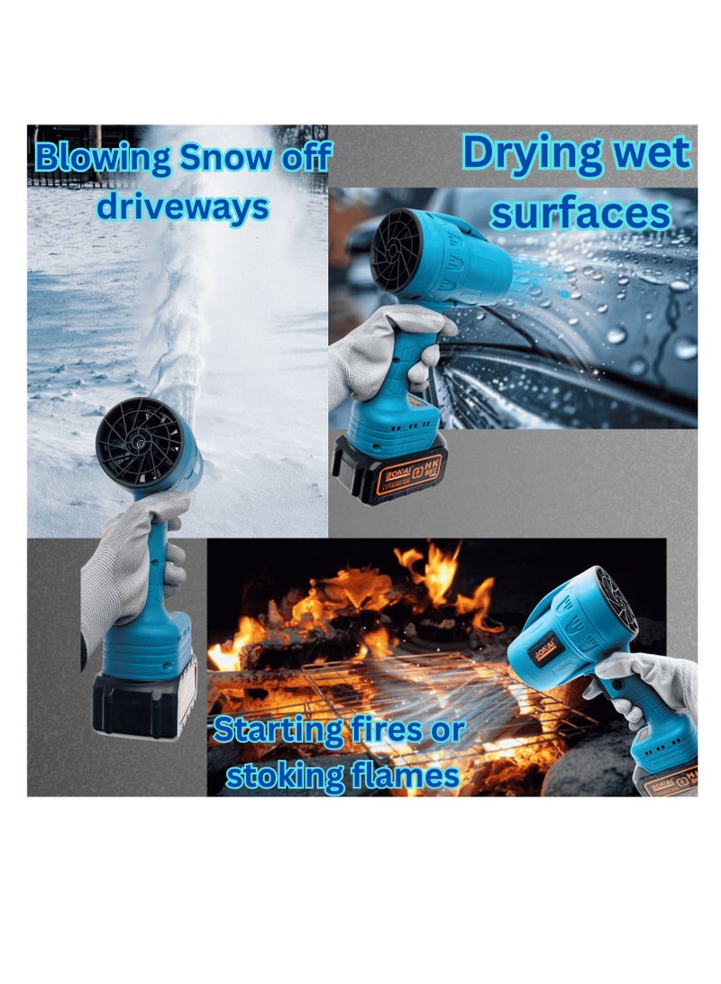 BONAI Portable Turbo Blower, 88V Cordless with 2 Rechargeable Batteries, High-Speed Air Blower for Multi-Purpose Cleaning, BN-HK59 - Image 5