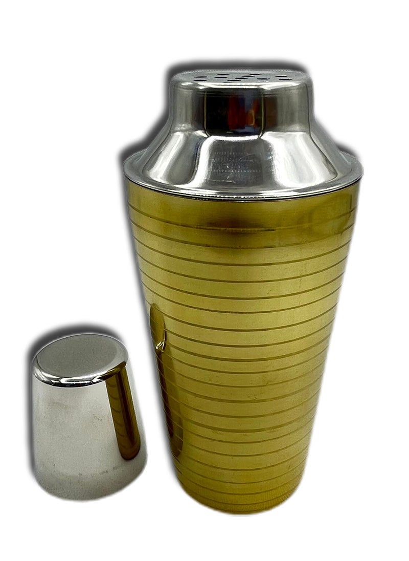 Excellent Houseware Cocktail Shaker Stainless Steel Gold 500ml  - Image 3