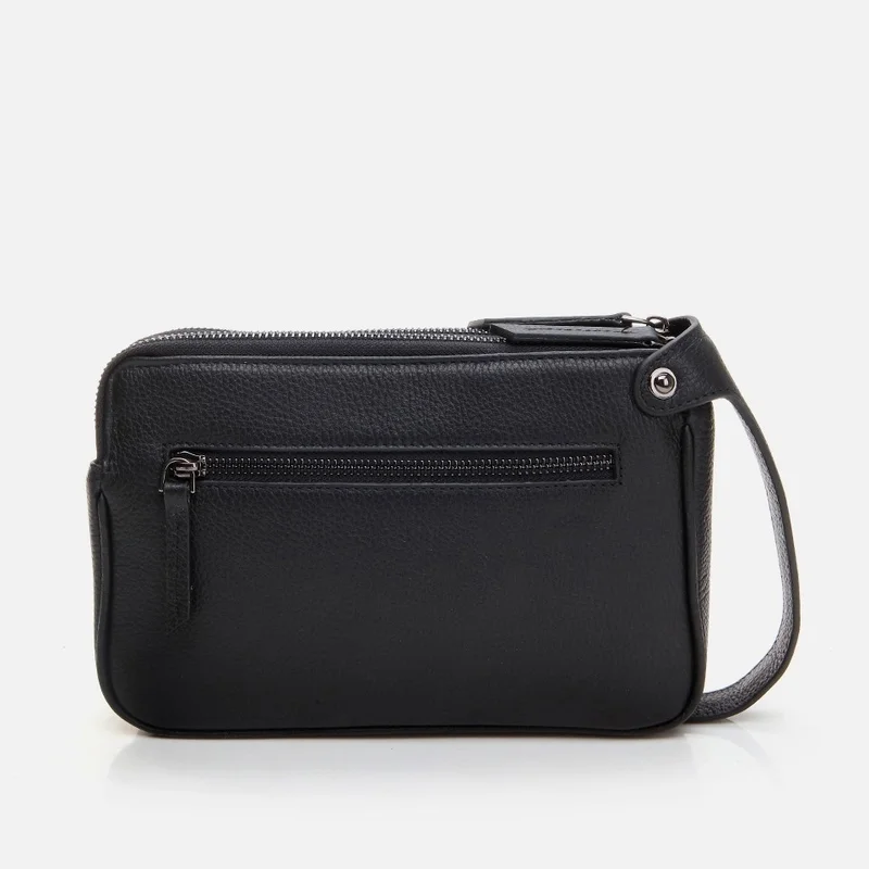 Hotiç 04CAH290420A100 GENUINE Leather Black Men's Bag