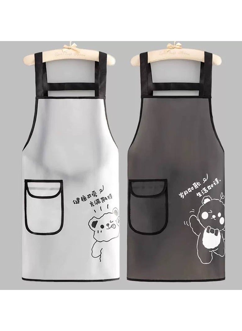 مريلة مطبخ مقاومة للماء -  متعدد الألوان - اشكال ورسومات عشوائية - Image 1