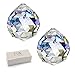 HD H&D Glass Crystal Prism Ball Pendant Suncatcher Rainbow Maker Hanging Crystal Ball Prism Pendants for Windows,2"/50mm,  - Image 2