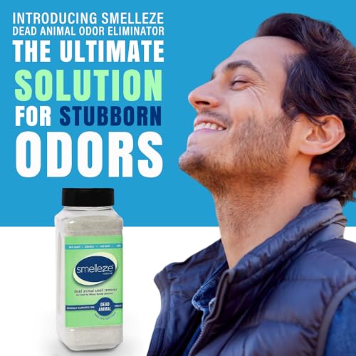 SMELLEZE Natural Dead Animal Odor Removal 2 lbs Powder: Eliminate Dead Rat, Mice, Squirrel, Chipmunk, Raccoon & Bat Smell. Safe for Indoor & Outdoor Use - Image 2