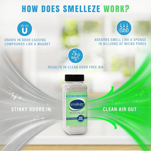 SMELLEZE Natural Dead Animal Odor Removal 2 lbs Powder: Eliminate Dead Rat, Mice, Squirrel, Chipmunk, Raccoon & Bat Smell. Safe for Indoor & Outdoor Use - Image 4