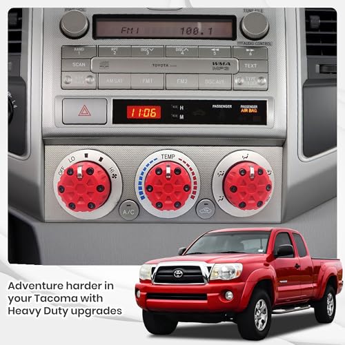 Dubbs Hardware 2nd Gen Tacoma Accessories AC Knob Upgrade 20052006200720082009201020112012201320142015 Tacoma Climate Control Dial Mods Set 2nd Gen Tacoma Mods for Toyota Interior Replacement Kit - Image 3