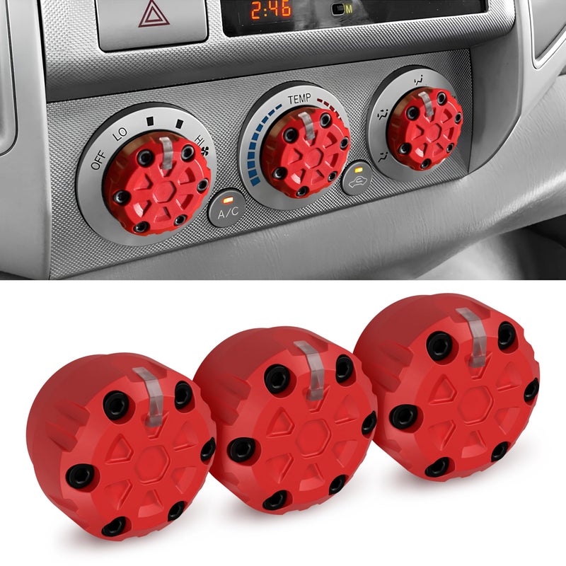 Dubbs Hardware 2nd Gen Tacoma Accessories AC Knob Upgrade 20052006200720082009201020112012201320142015 Tacoma Climate Control Dial Mods Set 2nd Gen Tacoma Mods for Toyota Interior Replacement Kit - Image 2