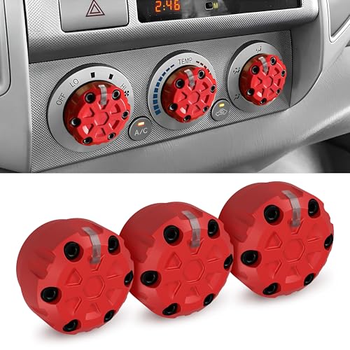 Dubbs Hardware 2nd Gen Tacoma Accessories AC Knob Upgrade 20052006200720082009201020112012201320142015 Tacoma Climate Control Dial Mods Set 2nd Gen Tacoma Mods for Toyota Interior Replacement Kit - Image 1