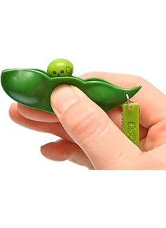 Generic WildWave Fun Fidget Toy Set Squeeze-a-Bean Edamame Soybean,Anti-Anxiety Stress Relief ADHD Toy Keychain for Adults Backpack Keys Mobile Phones Gift Toys(5pcs) 