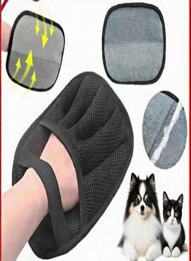 2PCS Pet Hair Removal Gloves – Upgraded Five-Finger Grooming Mitt for Dogs & Cats, Reusable Electrostatic Pet Hair Remover for Furniture, Carpet, Clothes & Car Seats - Image 2