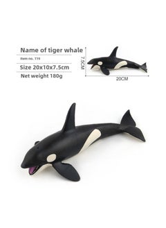 Simulation Of Whale Sharks, Tiger Sharks, Blue Whales, Marine Life Models, Deep-sea Prehistoric Ancient Duns, Trilobites, Animal Models-Color:Pl127-119 Tiger Whale 180g