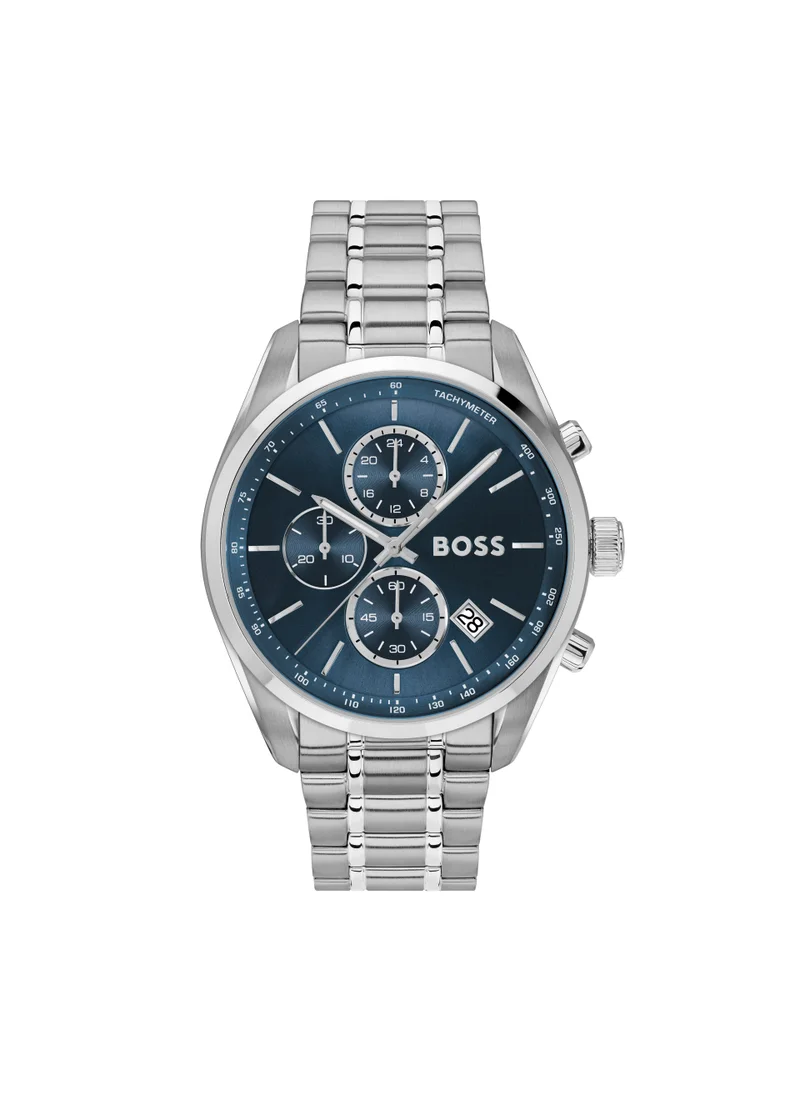 BOSS Grand Prix 44 Steel Strap Analog Watch