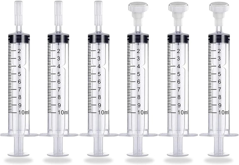 موب مجموعة MUB المكونة من 6 عبوات من محقنة العطر سعة 10 مل مع قياس، مضخة توزيع العطر لاستخراج وإعادة تعبئة العطر، أدوات إعادة تعبئة العطر لتغذية الحيوانات الأليفة، قياس السوائل، أدوات إعادة التعبئة مع 6 محولات - Image 1