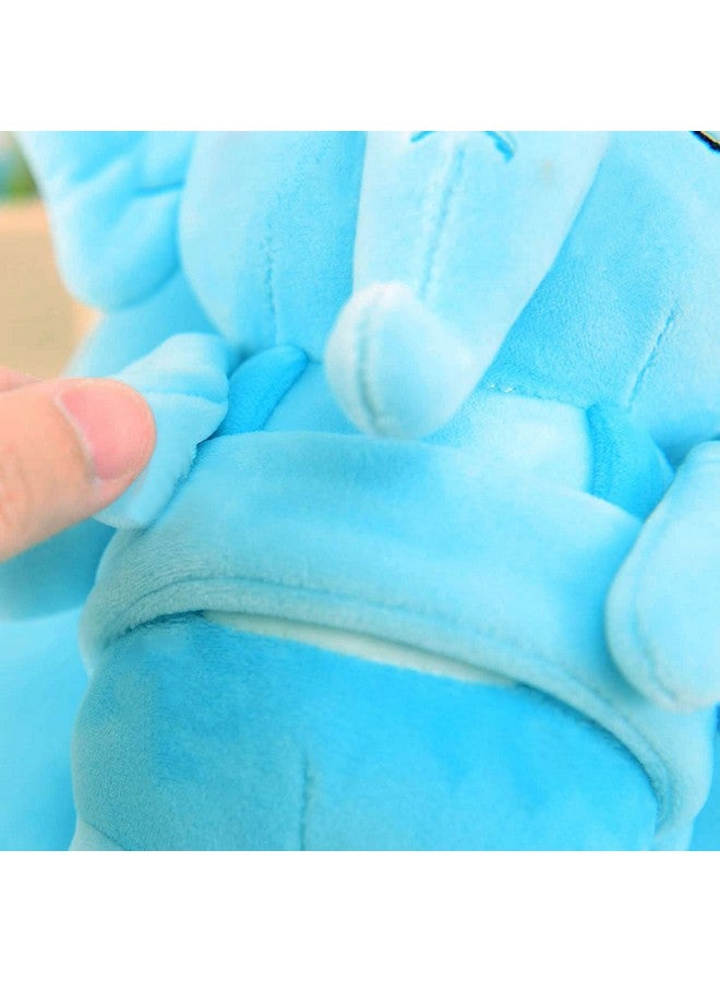 فرانتك حقيبة مدرسية ناعمة للسفر من Frantic Kids برسومات كرتونية على شكل حيوانات، حقيبة ظهر قياسية من القطيفة الناعمة للأولاد والبنات من عمر 2 إلى 5 سنوات، مناسبة للأطفال/الأولاد/الفتيات، الحضانة، مرحلة ما قبل المدرسة، النزهة (جسم كامل_Skyelehpant)، متوسطة الحجم، 10 لتر - Image 3