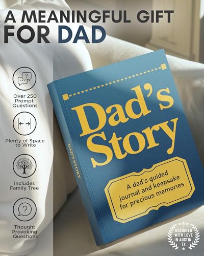 Coco & Lan Dad's Story Journal: A Meaningful Keepsake for Dad to Share His Life Journey and Memories, Book Includes 250+ Prompt Questions, Sentimental Gifts Idea for Father's Day, Birthday, Christmas - Image 2