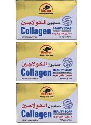 Three Pieces Of Collagen Beauty Soap