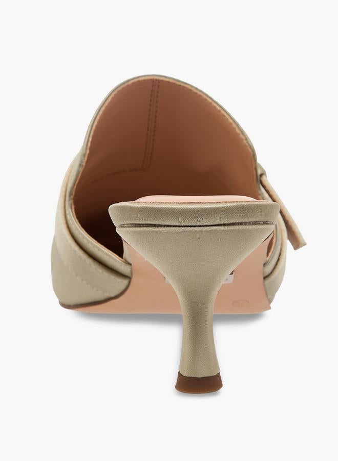 Celeste Women Buckle Detail Stiletto Heel Mules - Image 5
