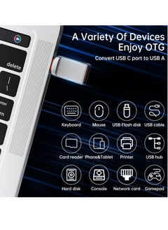 Generic USB C to USB Adapter 2 Pack,Type C Thunderbolt 4 OTG Converter,USB C Male to USB A 3.0 Female Adapter for iPhone 15,MacBook Pro Air,iPad,Galaxy S23,Other Type C or Thunderbolt Devices  - Image 4