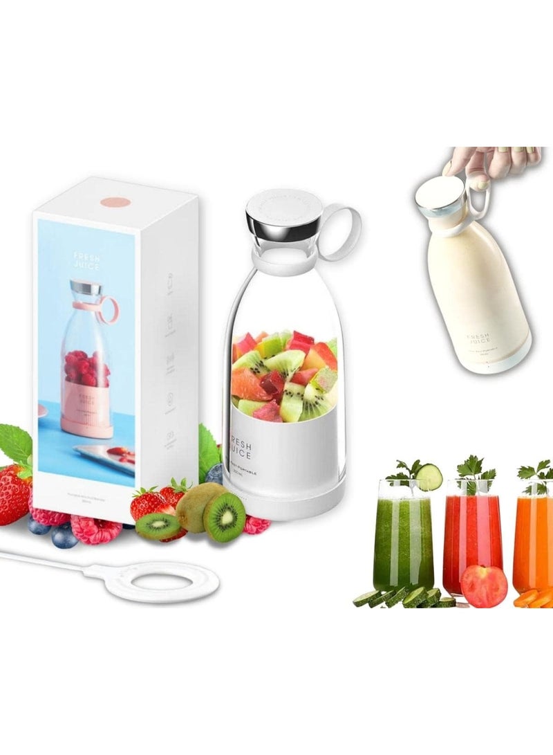 Portable Rechargeable Blender, Original Personal Size Electric USB Mini Juicer Blender for Fruits, Vegetables, Smoothie, Juice, Milkshake, Battery Powered Mixer  multicolour - Image 1