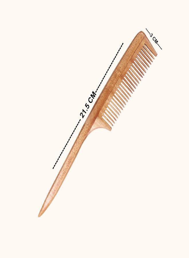 Confidence Handmade Neem Wood Comb | Wooden Comb for Hair, Hairfall Dandruff Control Neem Comb for Women - Image 2