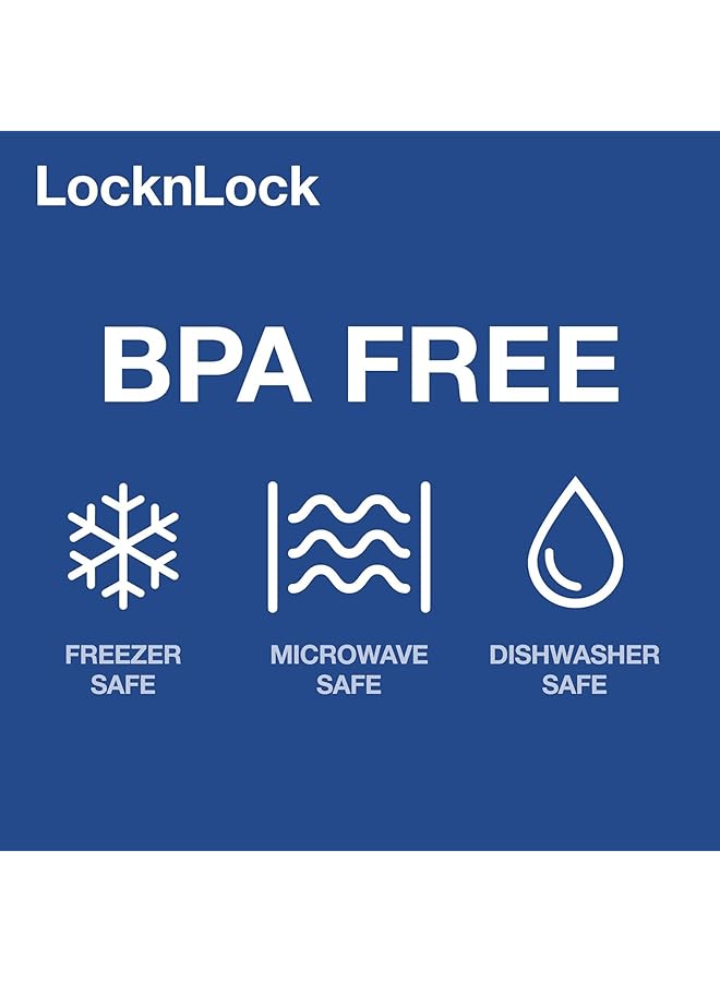 لوك اند لوك حافظة طعام مزدوجة، سعة 1.4 لتر، Hpl817Hi - Image 5