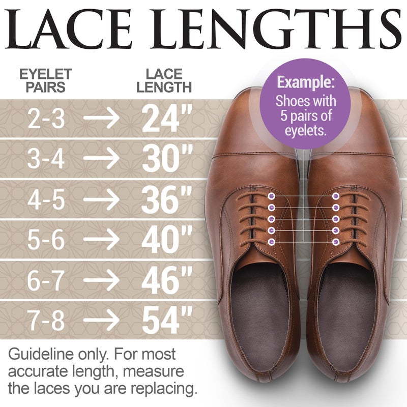 Miscly Shoe Laces for Dress Shoes - Round Oxford Shoelaces for Men - Multiple Lengths and Colors Available - Brown, 30â€³ (76 CM) - Image 4