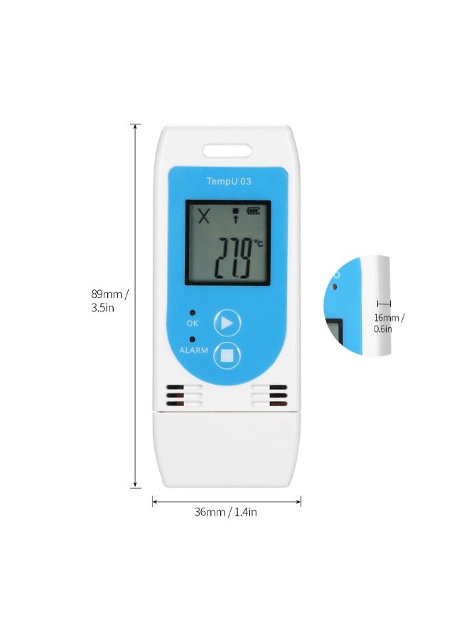 Reusable USB Temperature Humidity Data Logger White 15.2centimeter - Image 3