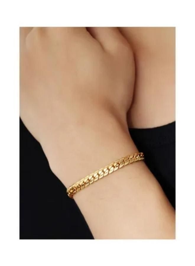 OPI 18K Gold Plated Chain Bracelet - Image 3
