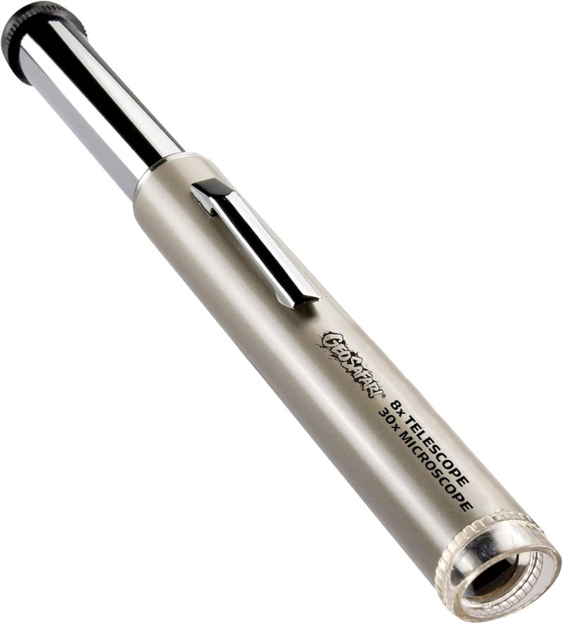 Educational Insights GeoSafari Pocket Scope - 8x Telescope and 30x Microscope for Young Scientists - Image 1