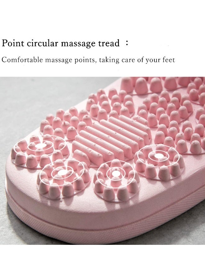 Massage Slippers for Plantar Fasciitis for Women Acupuncture Slippers Plantar Pain Relief Non-Slip Stress Relief for Bath - Image 4